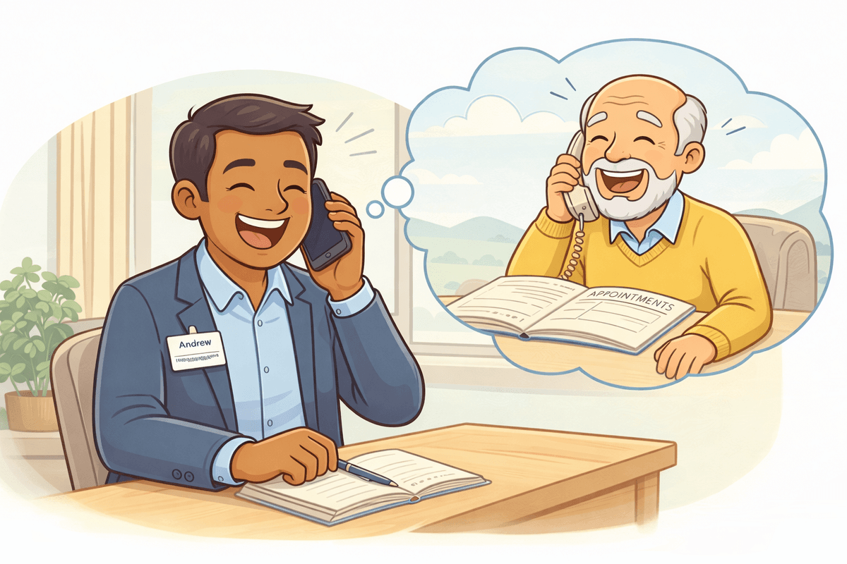 Laughing during a therapy session
